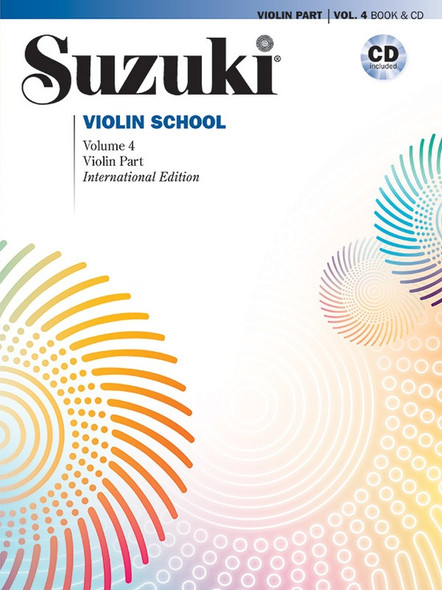 Suzuki Violin School 4 International Edition w/ CD - cover view