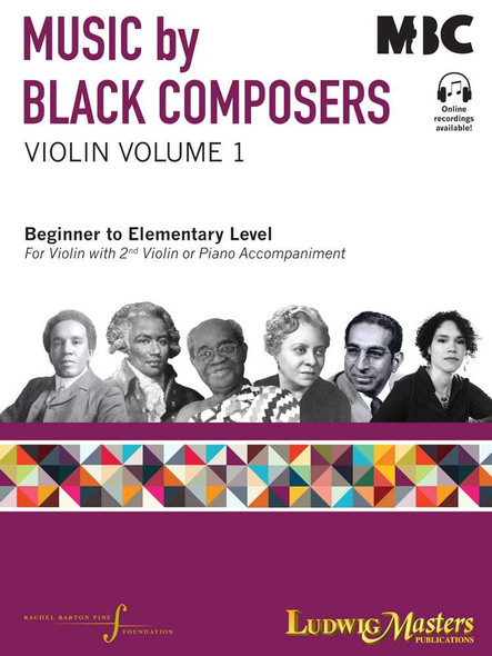 Music by Black Composers for Violin Volume 1 - cover view