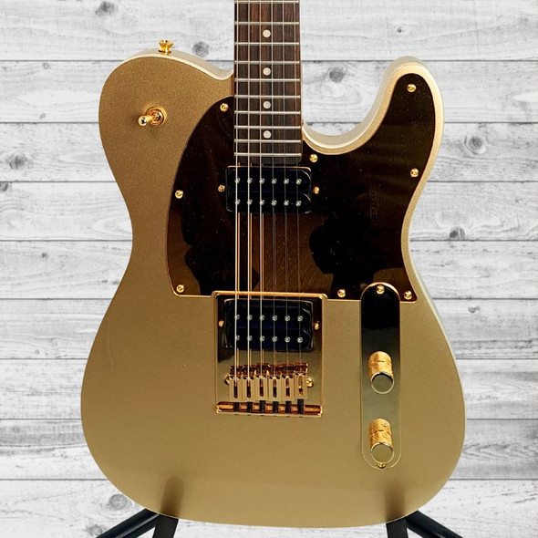 Used Squier John 5 J5 Telecaster Electric Guitar - Frost Gold (8 lb 10 oz)