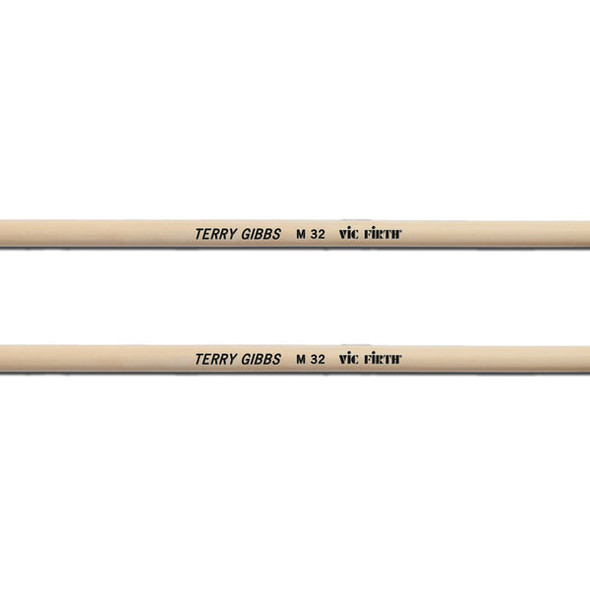 Vic Firth M32 Terry Gibbs Green Cord Keyboard Mallets - Medium Hard 2