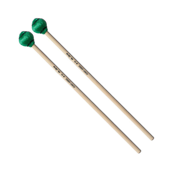 Vic Firth M32 Terry Gibbs Green Cord Keyboard Mallets - Medium Hard