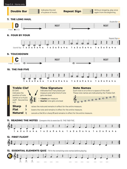 Essential Elements for Band (revised 2025) - French Horn Book 1
