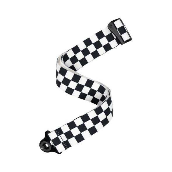 D'Addario Auto Lock Guitar Strap - Skater Checkerboard