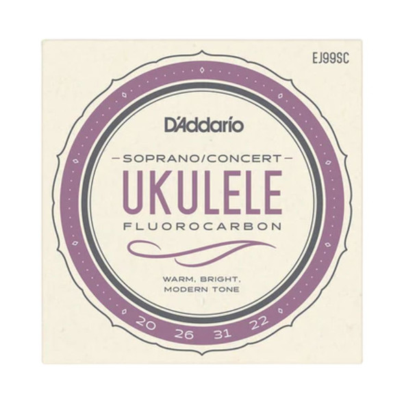 D'Addario EJ99SC Soprano / Concert Flurocarbon Ukulele String Set