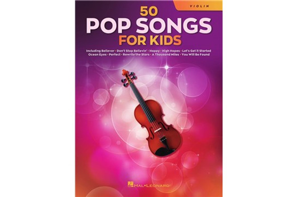 50 Pop Songs for Kids - Violin - front cover