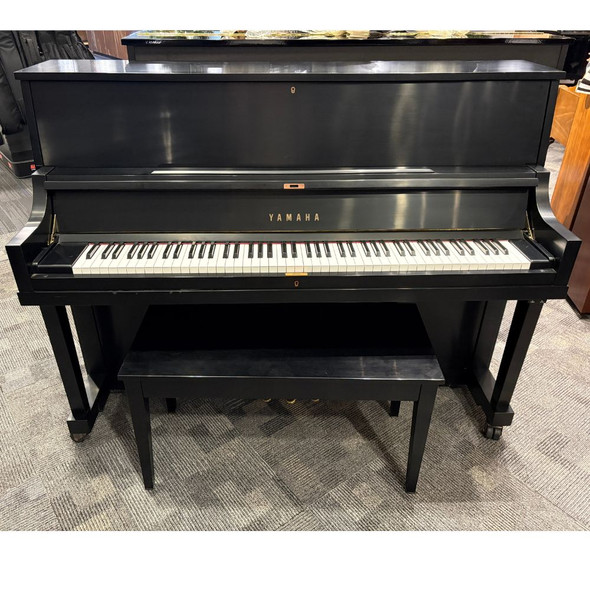 Used Yamaha P22 Upright Piano - Satin Ebony (H0038605)