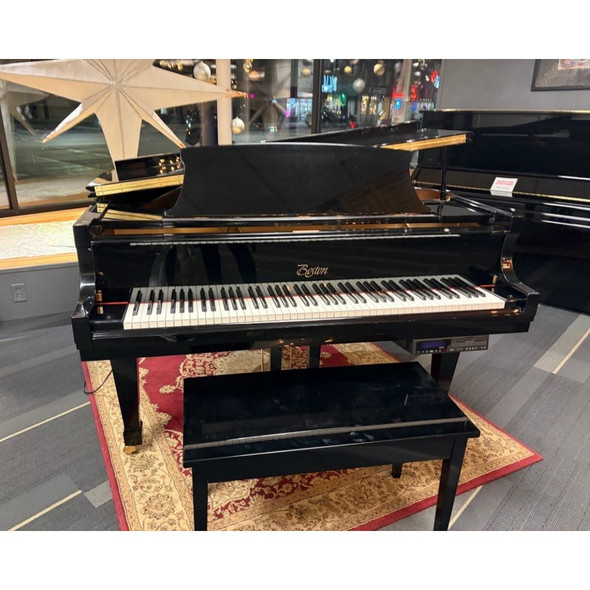 Used Boston GP-163 Baby Grand Piano - Polished Ebony (138426)