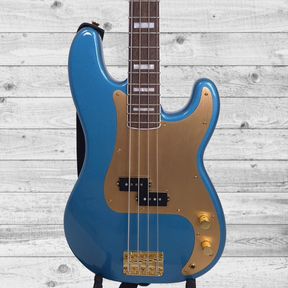 Used Squier 40th Anniversary Precision Bass - front close