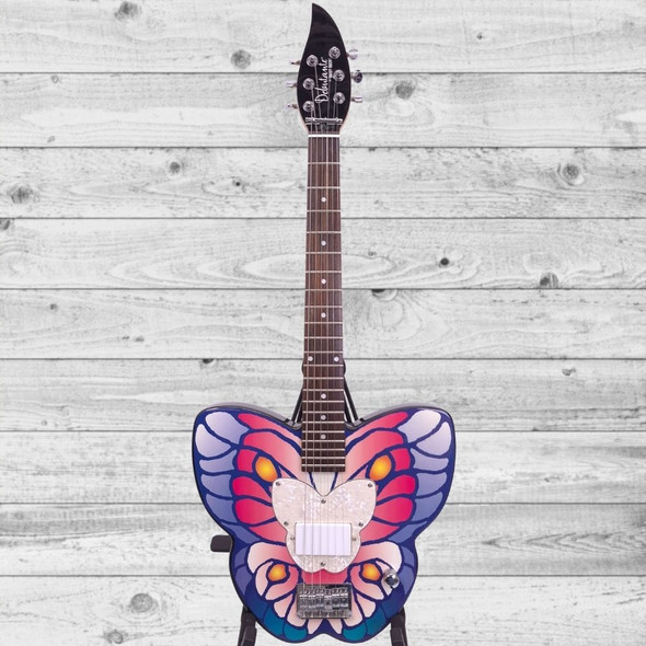 Used Daisy Rock Debutante Butterfly Guitar - front full view