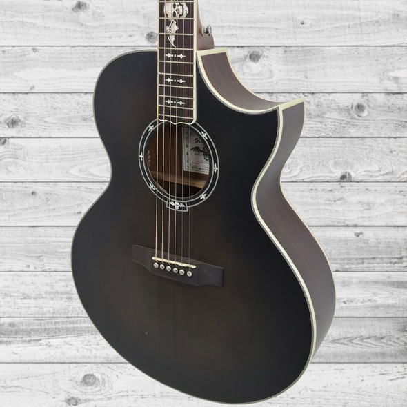 Used Schecter Synyster Gates Acoustic Guitar - Trans Black Burst Satin