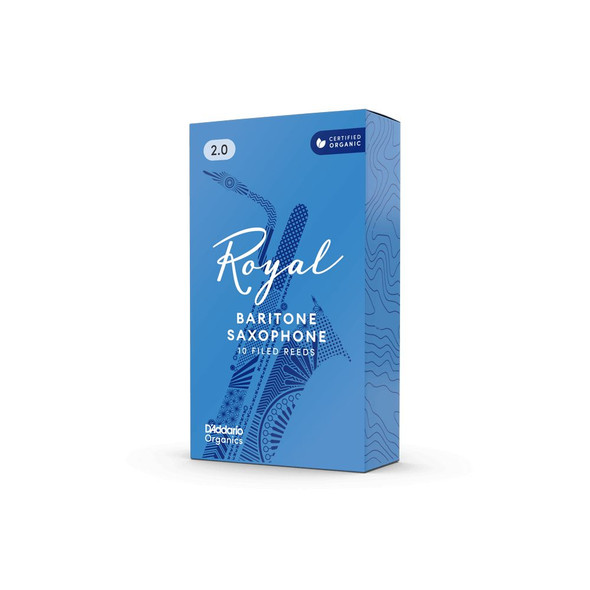 Rico Royal Baritone Saxophone Reeds - 2.0 (10 pack)