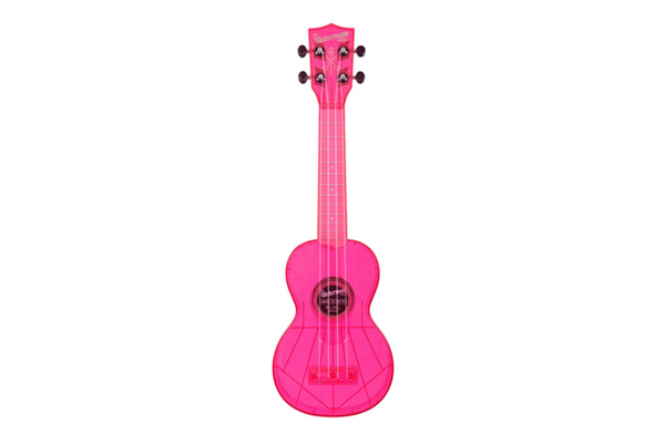 Kala Waterman Soprano Ukulele - Florescent Watermelon Pink