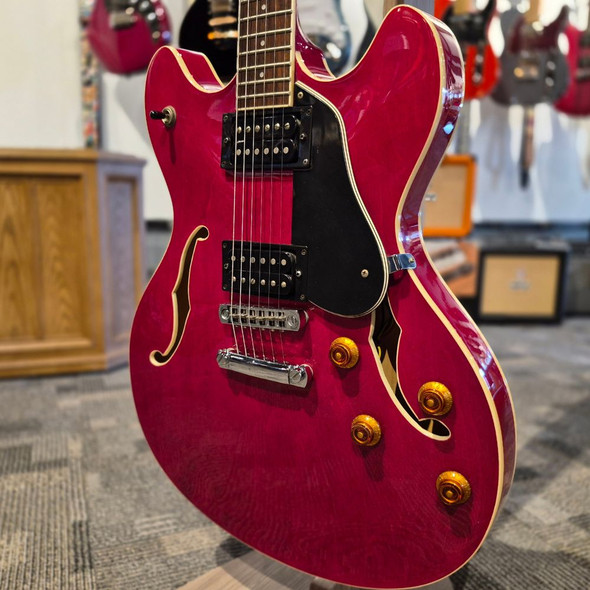 Washburn HB-30 Semi Hollow Electric Guitar - Crimson Red