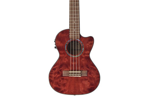 Lanikai Quilted Maple Tenor Ukulele - Red