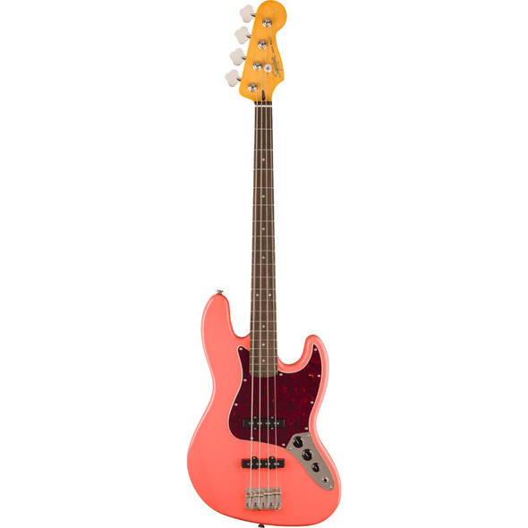 Squier Classic Vibe 60s Jazz Bass Guitar - Tahitian Coral