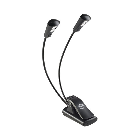 K&M Dual LED Flex Music Stand Light