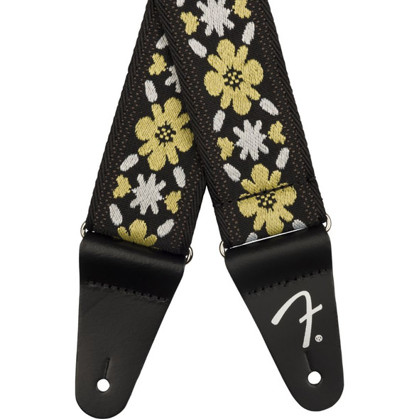 Fender Pasadena Woven Strap - Yellow Clover