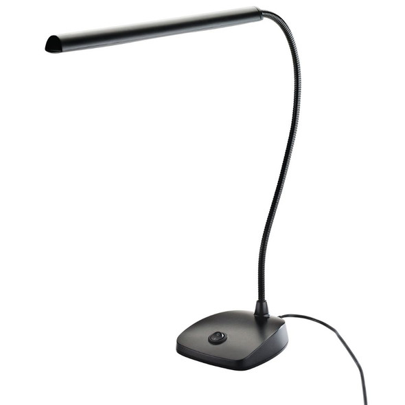K&M Piano Keyboard Lamp LED Side Base, Black 12296