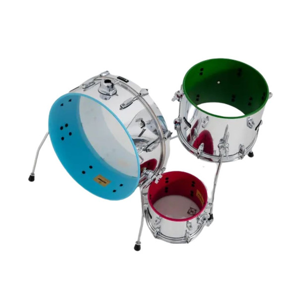 Dixon Little Roomer PODL520RGB1 5-Piece Drum Shell Pack – Chrome / RGB