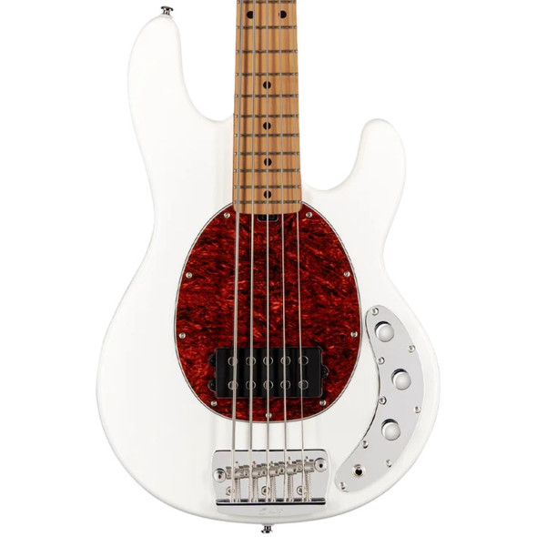 Sterling StingRay Classic 5-String Bass Guitar - Olympic White