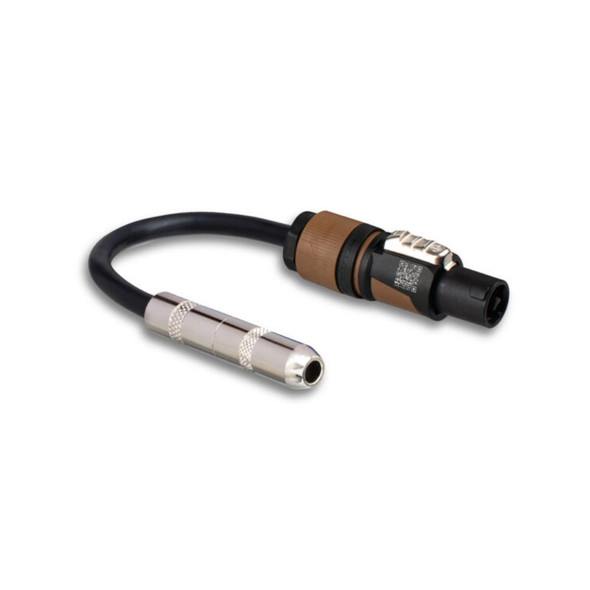 Hosa GSK-112 1/4" TS to Neutrik speakON Speaker Adapter – 6 inch