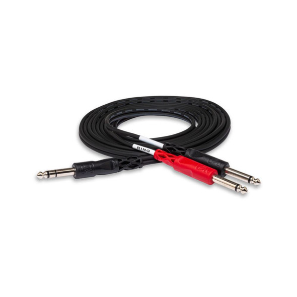 Hosa 1/4" TRS to Dual 1/4" TS Insert Cable – 3m