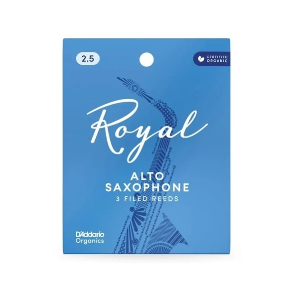 Rico Royal RJB0325 Alto Saxophone Reeds - 2.5 (3-Pack)