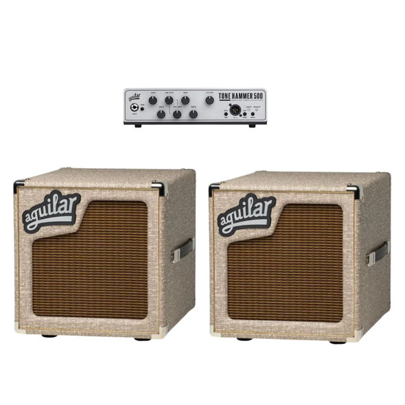 Aguilar Tone Hammer 500 v2 Mini Stack w/2 SL110 Fawn 1x10" Cabs