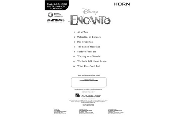 Encanto for Horn contents