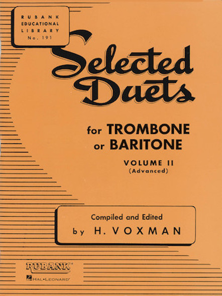 Selected Duets for Trombone or Baritone - Volume 2 – Medium-Advanced