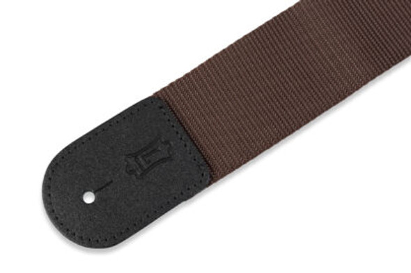 Levy's M8 2 inch Polyester Guitar Strap - Brown