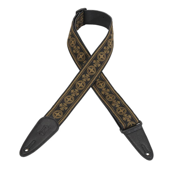 Levy's 2 inch Jacquard Guitar Strap - Hogan Compass