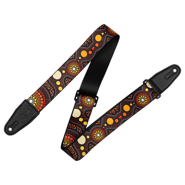 Levy's 2 inch Down Under Series Guitar Strap - Sunset