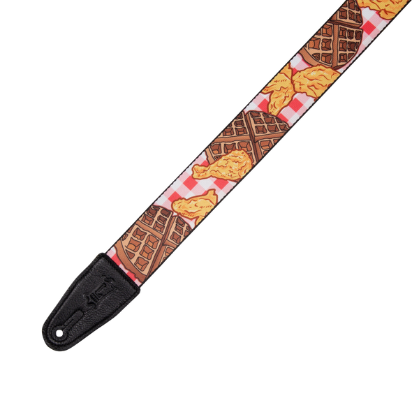 Levy's MPD2 2 inch Polyester Guitar Strap - Chicken and Waffles