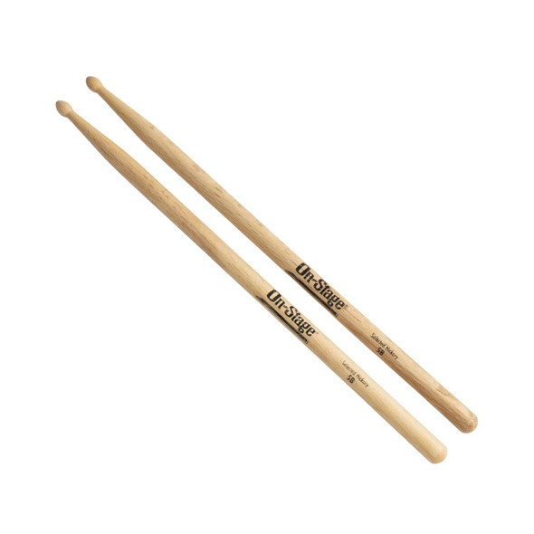 On Stage 5B Hickory Drum Sticks - Wood Tip