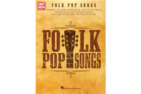 Folk Pop Songs Easy Guitar - front cover