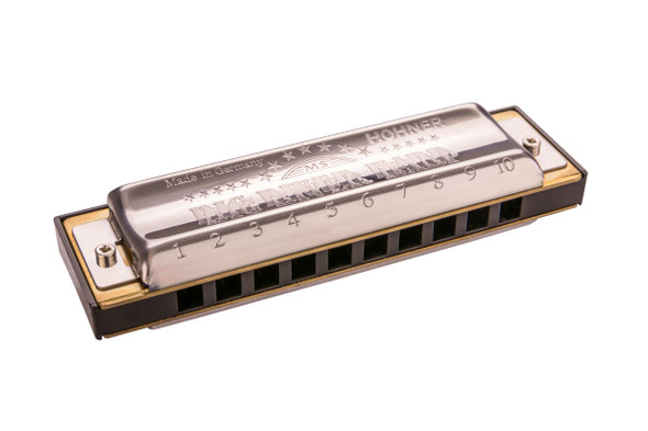 Hohner Big River Harp Harmonica - C (front view)