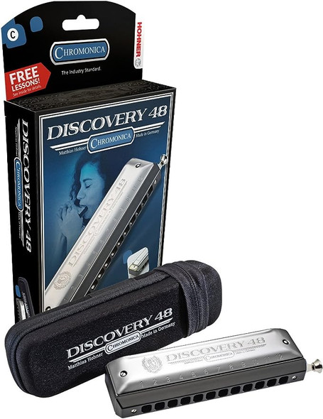 Hohner 7542BX-C Discovery 48 Chromatic Harmonica - Key of C