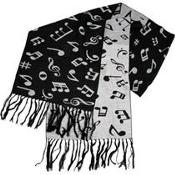 music notes scarf