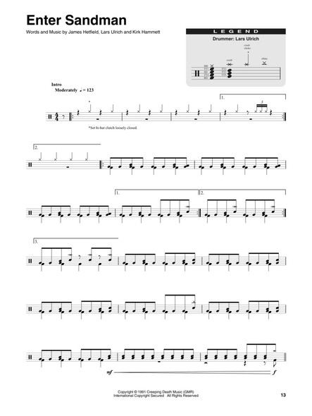 Metallica: 1991-2016 - Drum Play-Along Volume 48