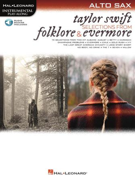 Taylor Swift – Selections from Folklore & Evermore Alto Sax Play-Along Book with Online Audio