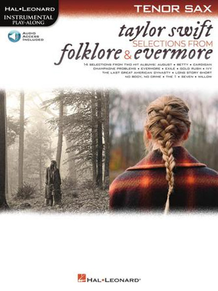 Taylor Swift – Selections from Folklore & Evermore Tenor Sax Play-Along Book with Online Audio