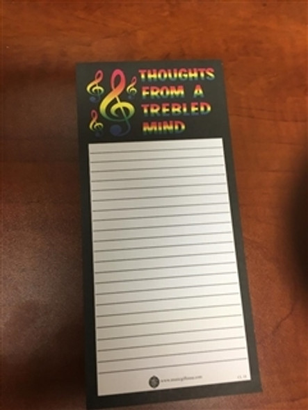 note pad thoughts from a trebled mind