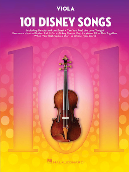 101 Disney Songs
for Viola
Instrumental Folio Softcover