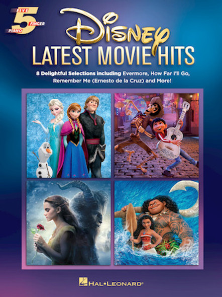 Disney Latest Movie Hits
Five Finger Piano Songbook Softcover