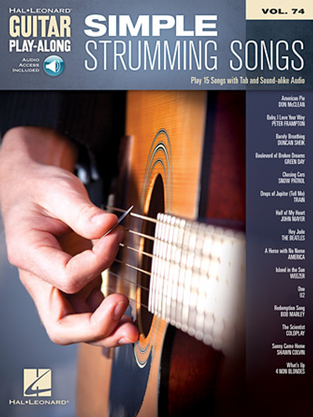 Simple Strumming Songs
Guitar Play-Along Volume 74
Guitar Play-Along Softcover Audio Online - TAB