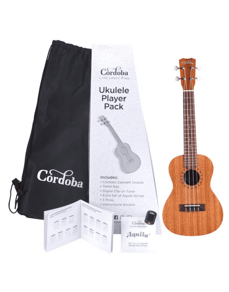 Cordoba Concert Ukulele Player Pack