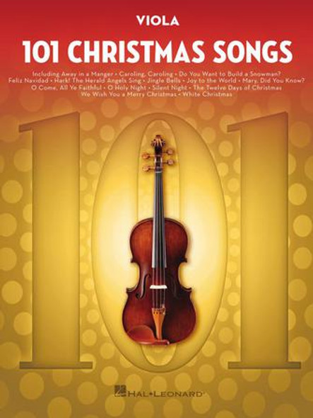 101 Christmas Songs
for Viola
Instrumental Folio Softcover