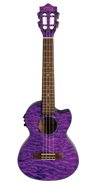 Lanikai Quilted Maple Tenor Ukulele - Purple