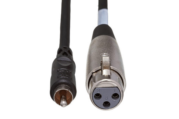 Hosa XRF-110 Unbalanced XLR3F - RCA Cable - 10 footA Hosa XRF-110 Unbalanced XLR3F - RCA Cable - 10 footA